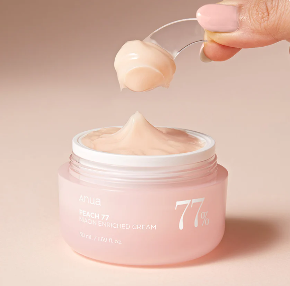 Crème Enrichie à 77 % de Pêche et Niacine - ANUA (50 ml)