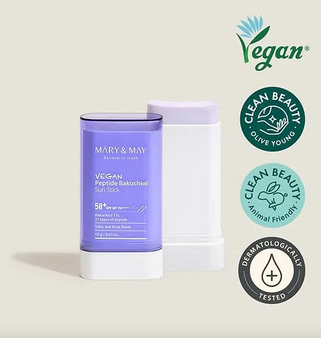 Stick Solaire Vegan Peptide + Bakuchiol – Mary & May (18g)