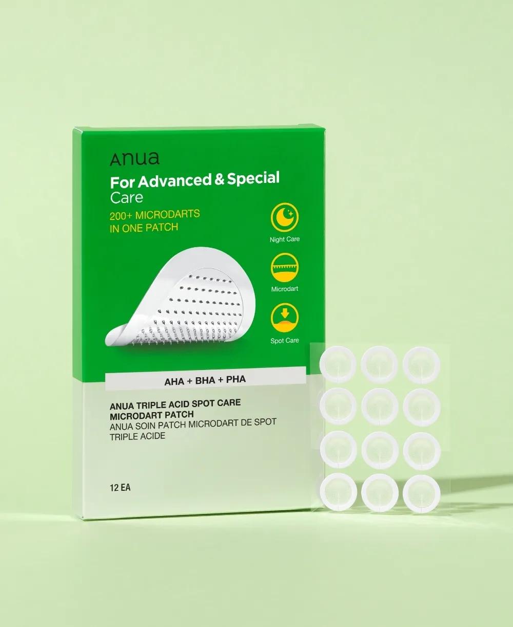 Triple Acid Spot Care Microdart Patch – For Advanced & Special Care - Anua 12 patchs