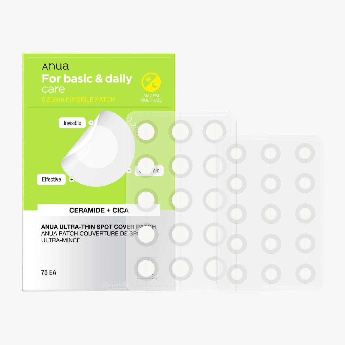 Ultra-Thin Spot Cover Patch – For Basic & Daily Care - Anua 75 patchs