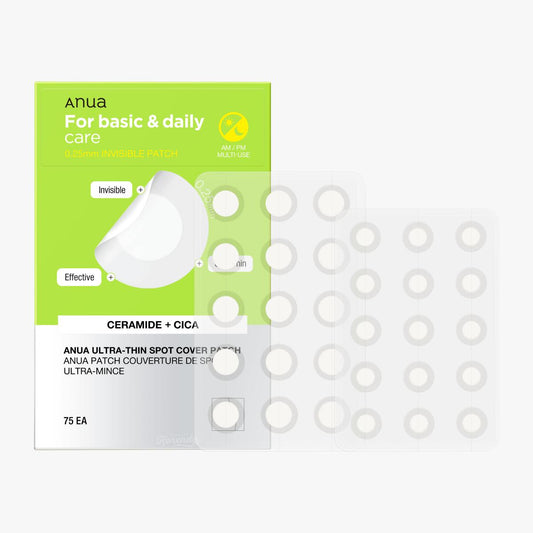 Ultra-Thin Spot Cover Patch – For Basic & Daily Care - Anua 75 patchs