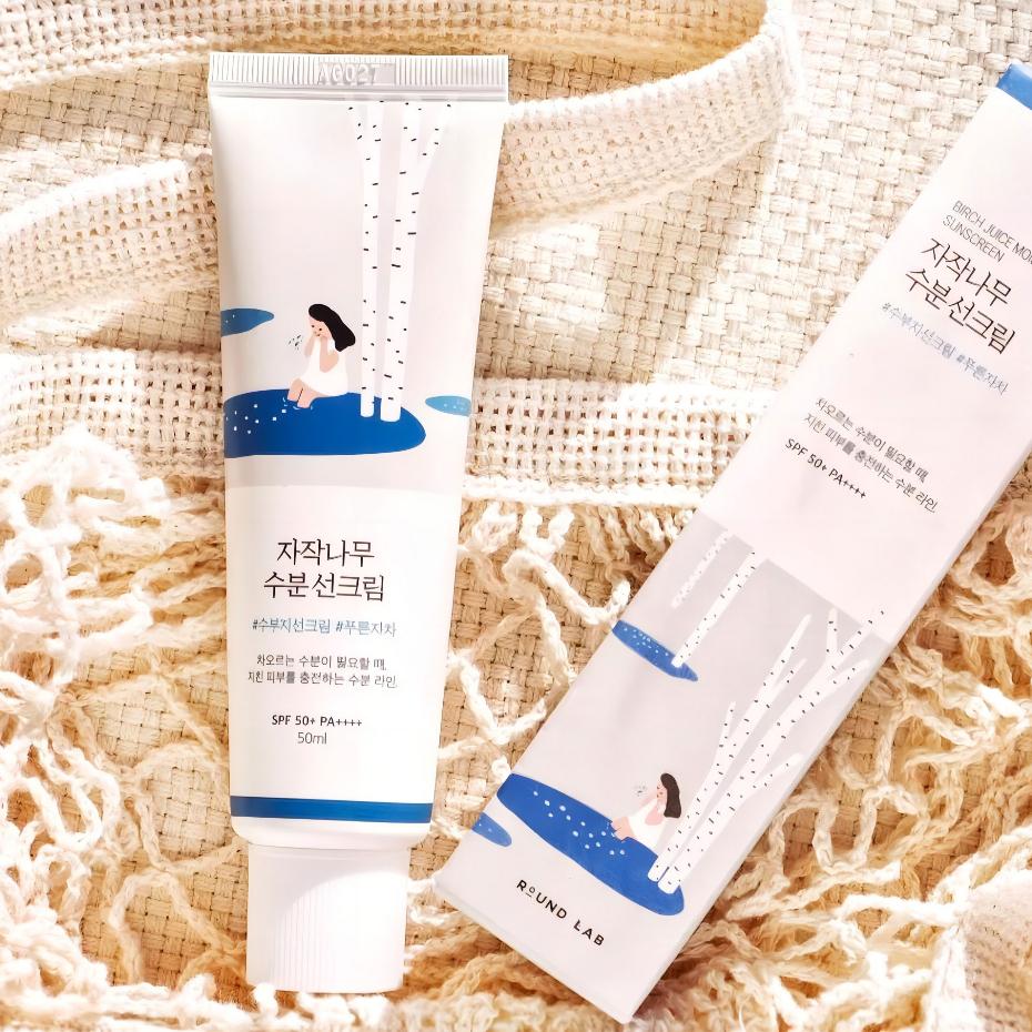 Crème solaire Birch Juice Hydratante SPF 50+ PA++++ - ROUND LAB 50ml